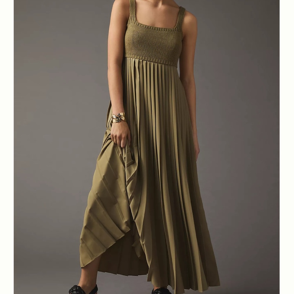 Mare Mare Anthropologie Pleated Maxi Dress